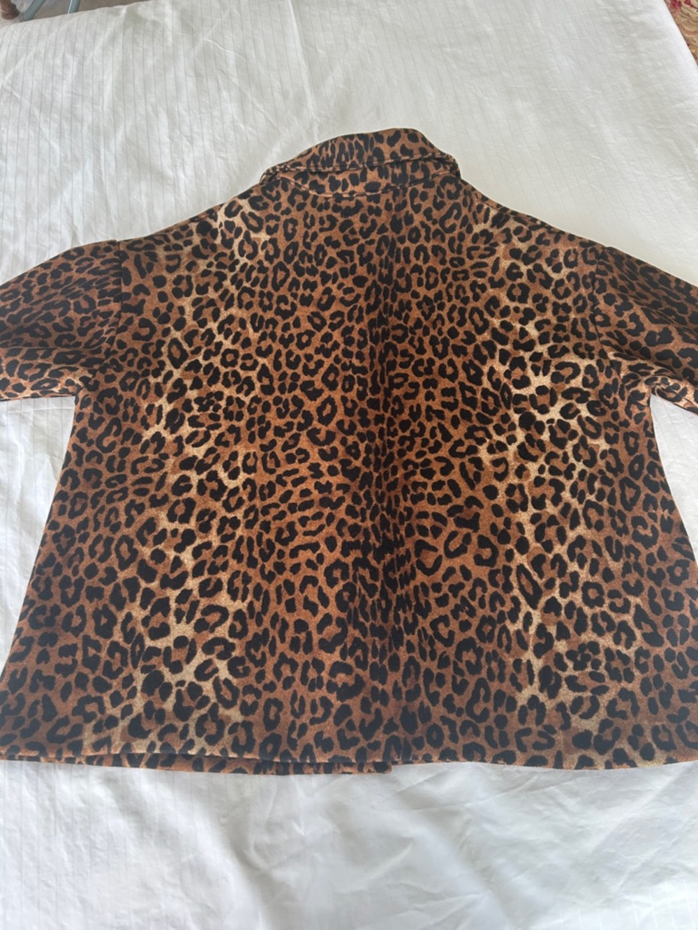 Jones New York Signature Leopard Print Wool Coat Brown Tan Women's Plus 2X - Picture 14 of 17